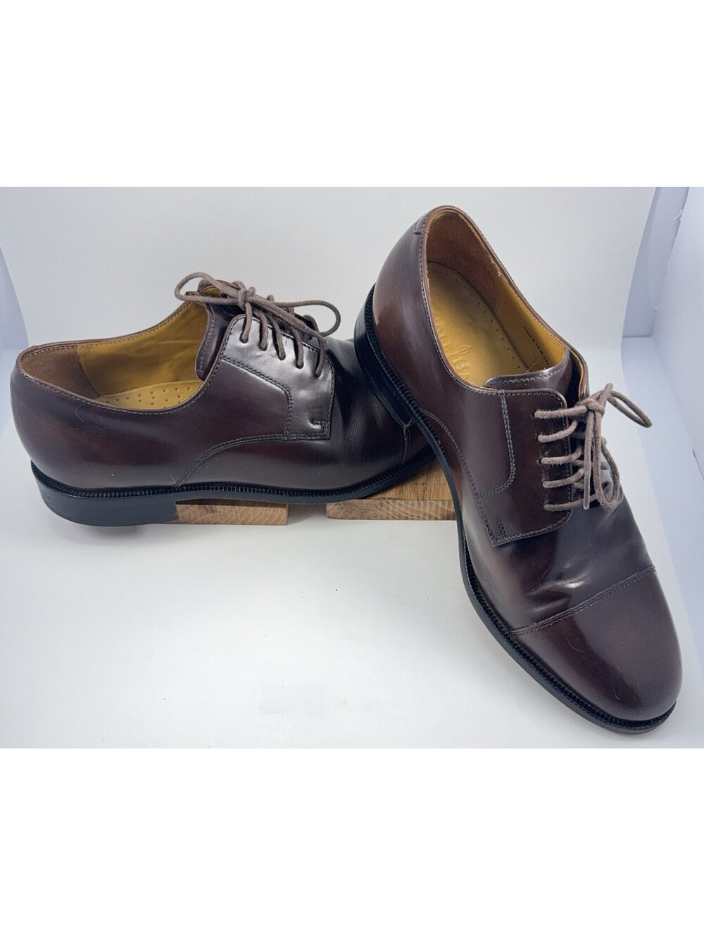 Cole Haan Air Carter CapToe C07226 NikeAir Oxfords Men's Size 10 M Brown Leather